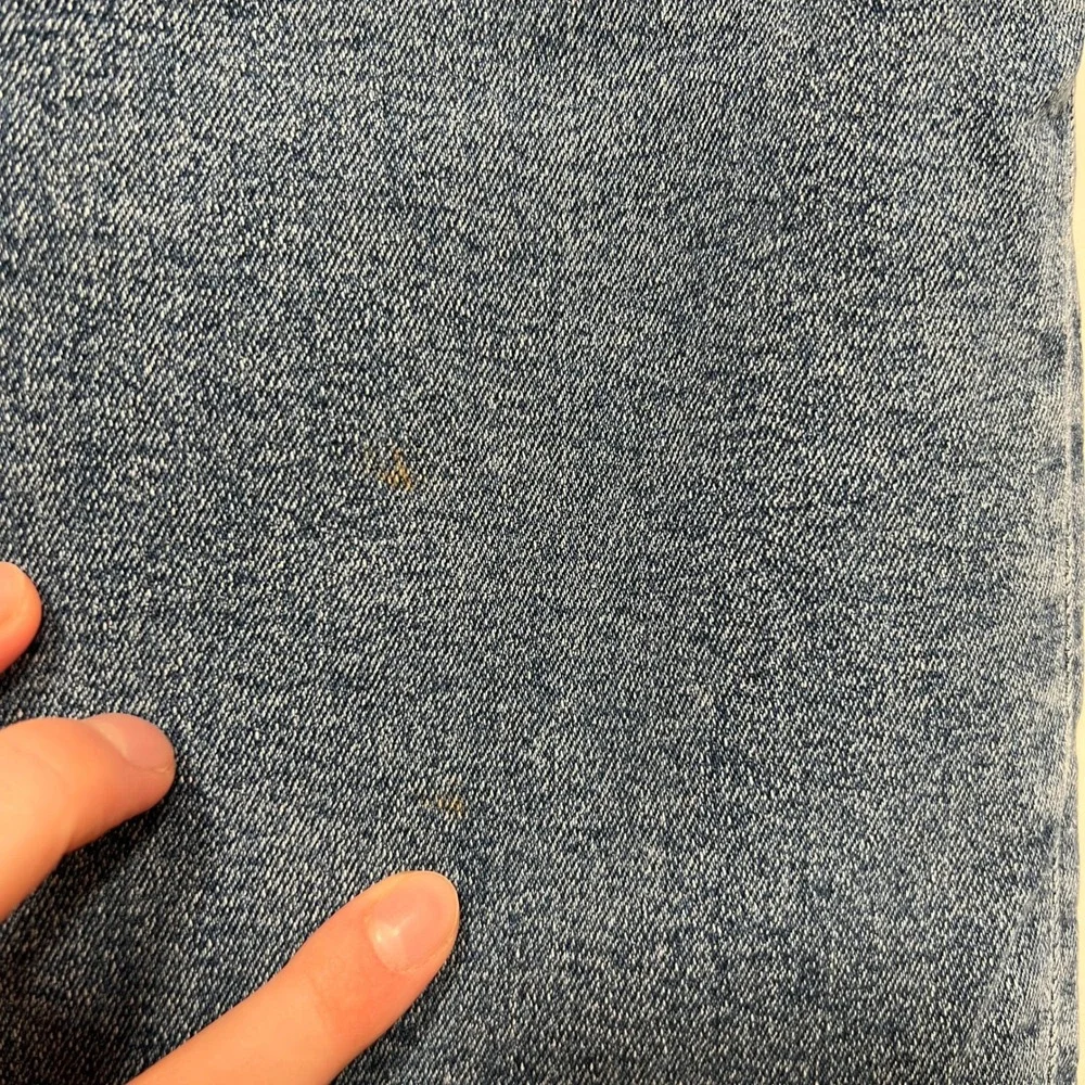 American Eagle High Rise Mom Jeans Stretch Medium Wash 8 Long Slim Leg - Picture 10 of 11